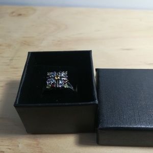 Jewelry - Vintage sterling silver ring with colorful stones Jewelry - Vintage sterling silver ring with colorful stones